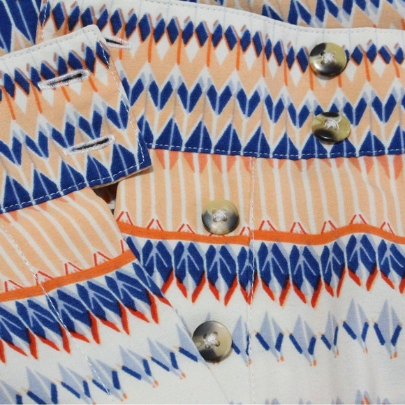 JCrew Lightweight Beach Pant Size Small Peach Geometric - Picture 9 of 9